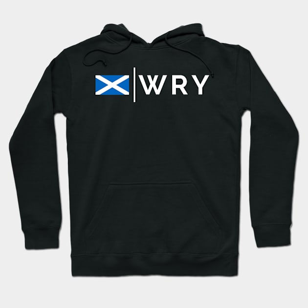 WRY Westray Airport, Orkneys Scottish Saltire Flag of Scotland Hoodie by tnts